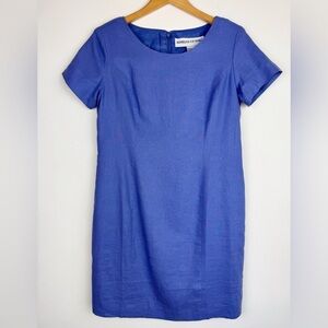 Adolfo Studios 90's Periwinkle Linen Blend Dress